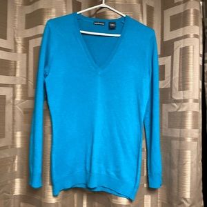 V neck silk cashmere sweater